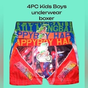 4PC Kids Boys Spider-Man Cartoon underwear boxer children panties Kids Underwear